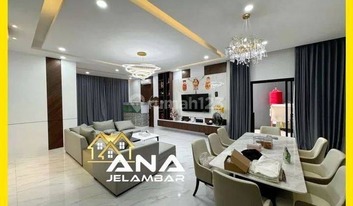 Ana* Rumah Di Kav.polri, Ngantong Lt. 274m2 Furnish 2.5lt  Modern Semi Baru Jelambar - * Good-Deal!!* 2