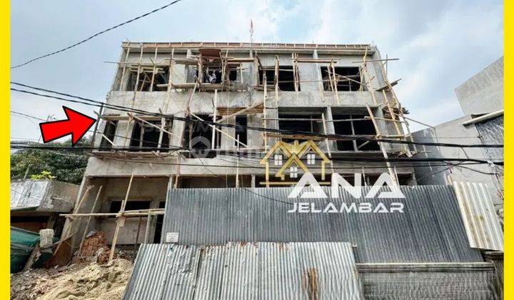 Ana* Rumah Baru 3.5lt Luas 4x20m Jln 2 Mobil Bebasbanjir Di Jelambar - * Good-Deal!!* 1