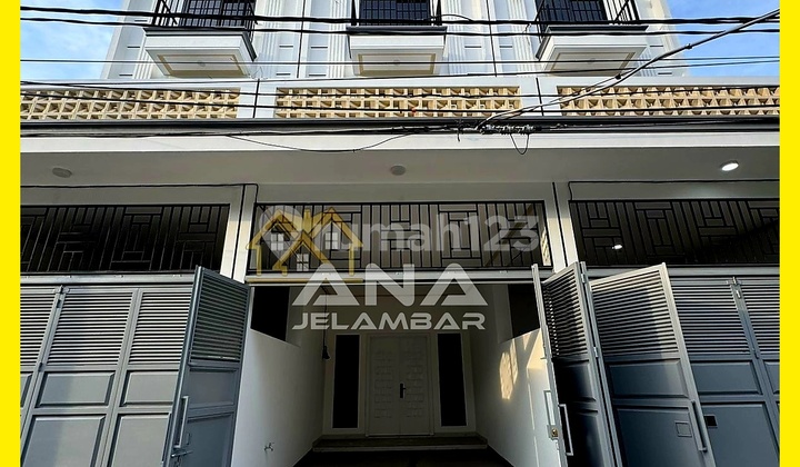 Ana Rumah Baru 4Lt Luas 4X20m Modern Minimalis Jalan 2 Mobil di Taman Ratu, Kebon Jeruk - * Good- Deal !!*