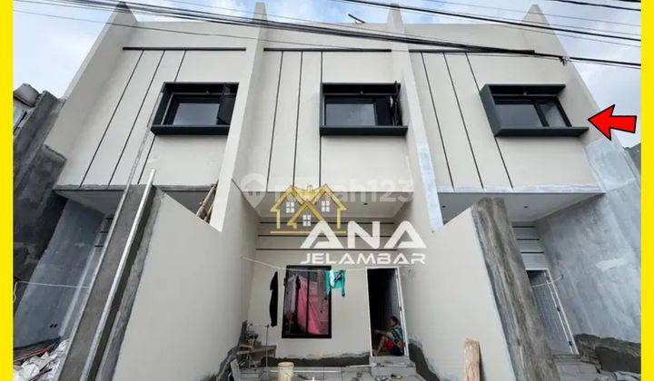 Ana* Rumah Baru 3lt Luas 4.3x12m Jln 1 Mobil Harga 1m-an Di Jelambar - * Good-deal!!* 1