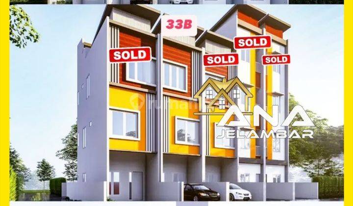 Ana* Rumah Baru 3lt Luas 4x14m Lokasi Bagus Di Tanjung Duren - * Good-deal!!* 2