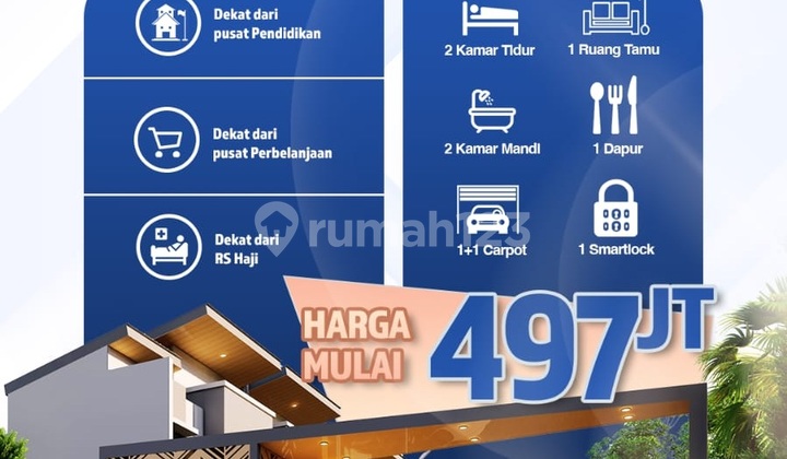 Rumah Smarthome 2 Lantai di Tengah Kota Makassar