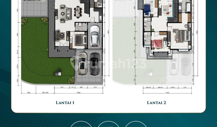 House, 2 Floors, in Makassar, Freehold Title. 2