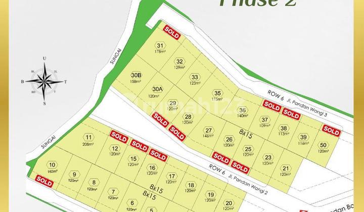 Land for Sale, Ready-to-Build Plot Phase 2 in Premium Canggu Area, Badung, Highly Strategic Location.