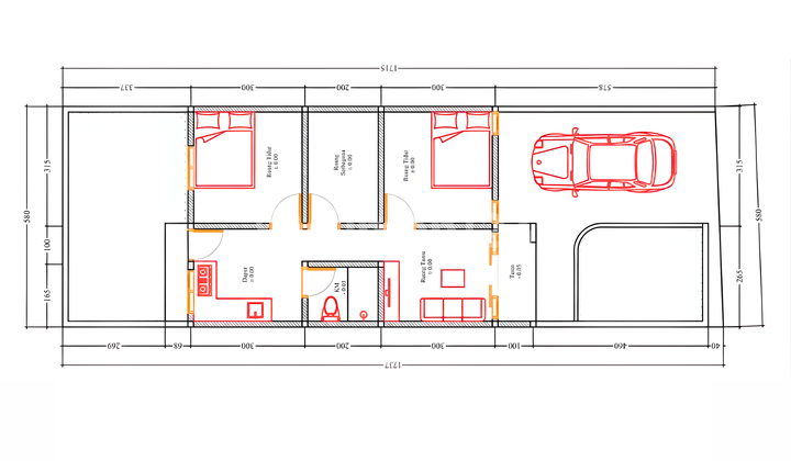 House For Sale !! Minimalist Concept House at an Affordable Price on Jalan Antasura, Peguyangan Kaja, North Denpasar. Only 3 Units Available for Sale!! 2