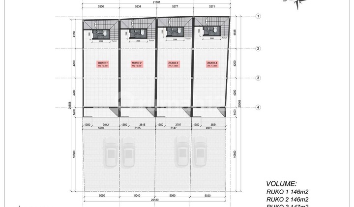 Dijual Ruko Terletak di Jalan Kebo Iwa Utara, Denpasar Barat
