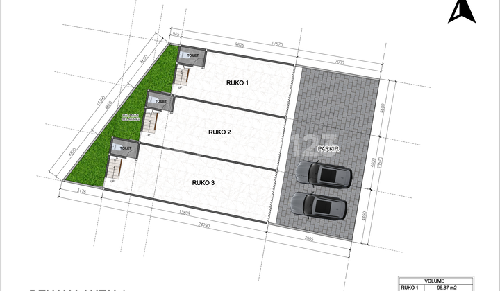 Dijual Ruko Terletak di Pinggir Jalan Utama Sidakarya, Denpasar Selatan Dekat dengan Sanur dan Renon