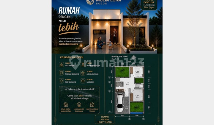 Perumahan Subsidi Dari Pmpland, Fasilitas Lebih! di Kec Cibungbulang Bogor Barat. Hanya 10 Menit ke Leuwiliang. 2 Menit Dari Jalan Propinsi. Tanpa DP! Unit Terbatas! Perumahan Subsidi Dari Pmpland, Fasilitas Lebih! di Kec Cibungbulang Bogor Barat. Hanya 10 Menit ke Leuwiliang. 2 Menit Dari Jalan Propinsi. Tanpa DP! Unit Terbatas!