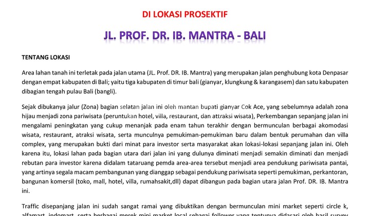 Tanah Super Luas Strategis Lokasi Premium di Ketewel Gianyar Tanah Super Luas Strategis Lokasi Premium di Ketewel Gianyar