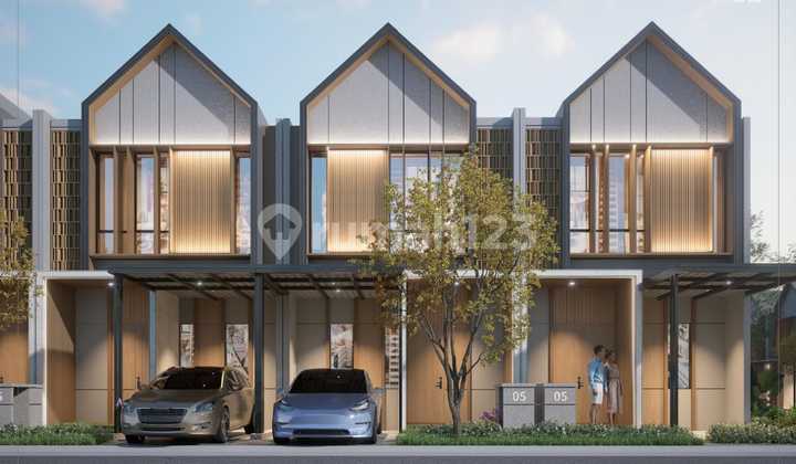 Rumah 2 Lantai Cluster Modern Puri Indah, Siap Huni, Bagus