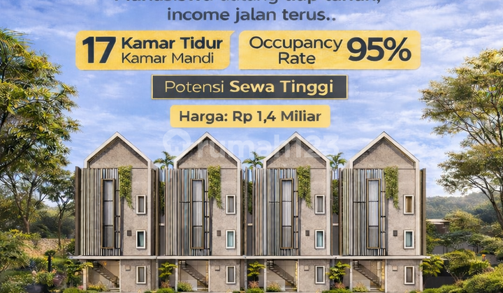 Rumah Kost 3 Lantai Full Furnish Kota Malang Dekat Kampus