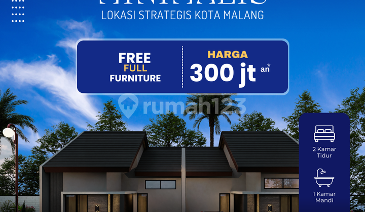 Rumah Minimalis Modern 300 Jutaan Kota Malang 1