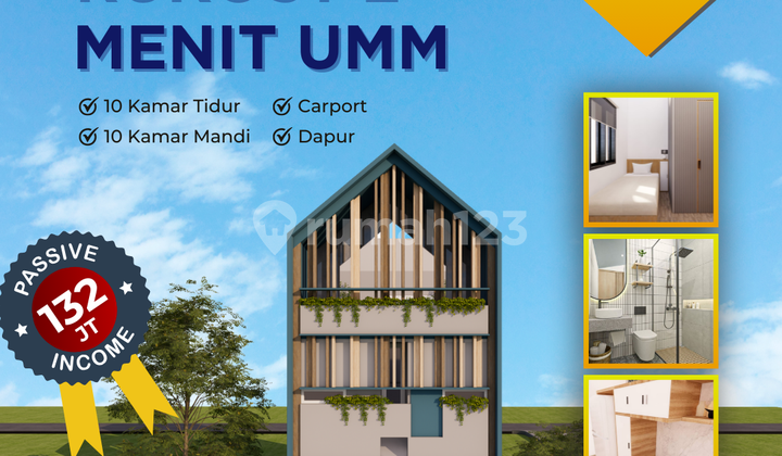 Rumah Kost Strategis Dekat Kampus Kota Malang