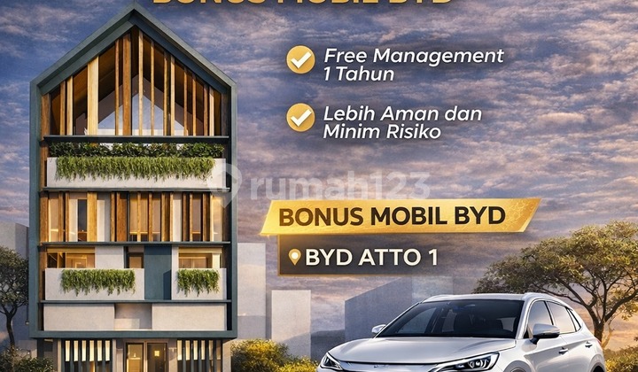 Rumah Kost Kota Malang 2 Lantai SHM di Merjosari 1