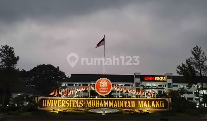 Bebas Banjir, Tanah, SHM, Dekat Universitas di Kota Malang
