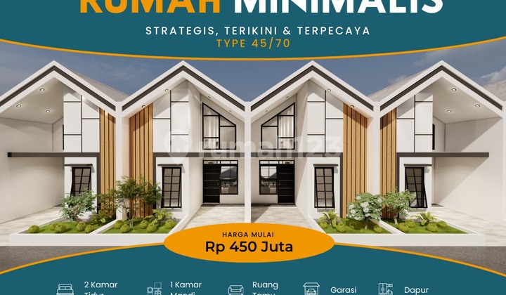 Rumah Desain Modern di Jantung Pusat Kota Akses Mobil