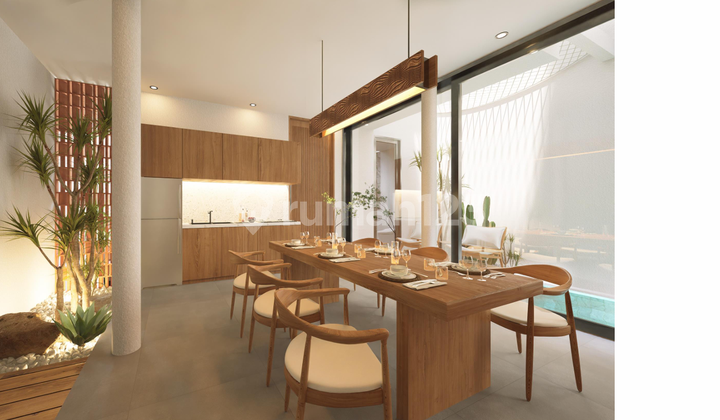 Villa Modern 2 Bedroom Freehold di Canggu, 3 Lantai dengan Rooftop View Sawah 2