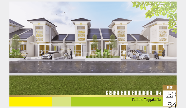 Jual Rumah Minimalis Modern Type 50/84 Patuk, SHM 550 Jt