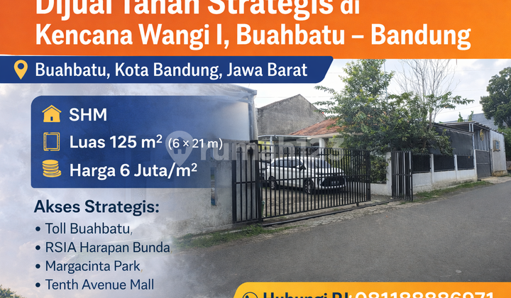 Tanah Investasi Menjanjikan 125 M² di Kawasan Buahbatu Bandung