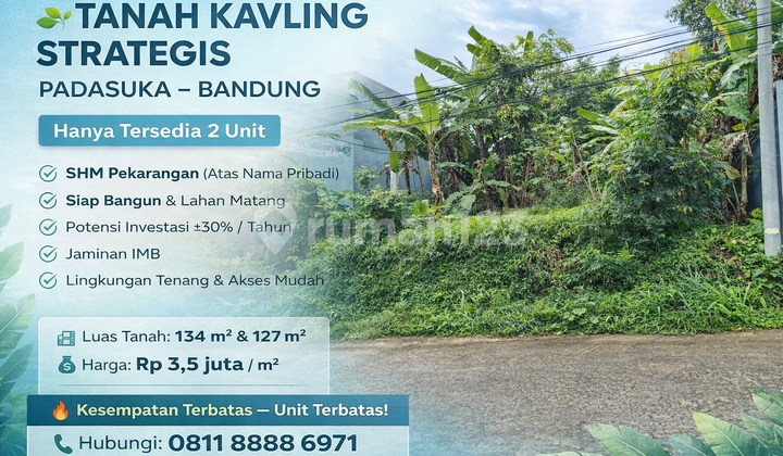 Rare Opportunity! Padasuka Bandung Plot - Ready to Build