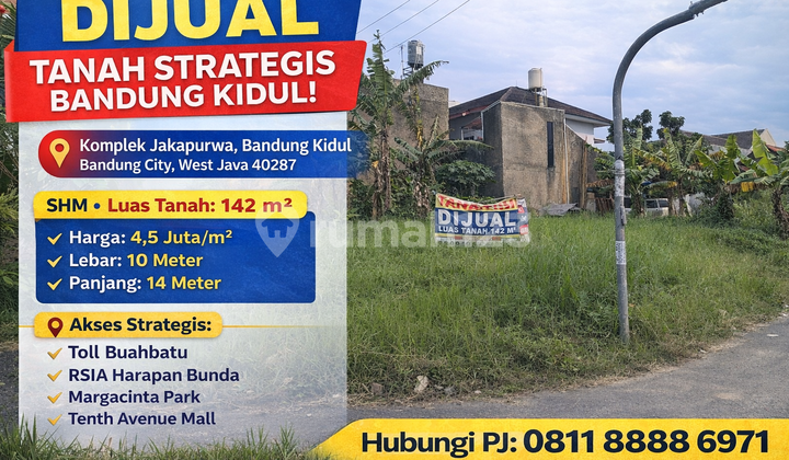 Tanah Prospektif Dekat Tol Buahbatu - Area Berkembang Bandung Kidul Tanah Prospektif Dekat Tol Buahbatu - Area Berkembang Bandung Kidul
