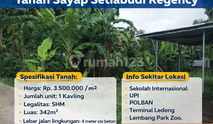 Strategic Plot of Land in Sayap Setiabudi - Ready to Build Strategic Plot of Land in Sayap Setiabudi - Ready to Build