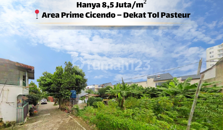Tanah Strategis dengan Akses Utama Kota - Cicendo Bandung 396 M²