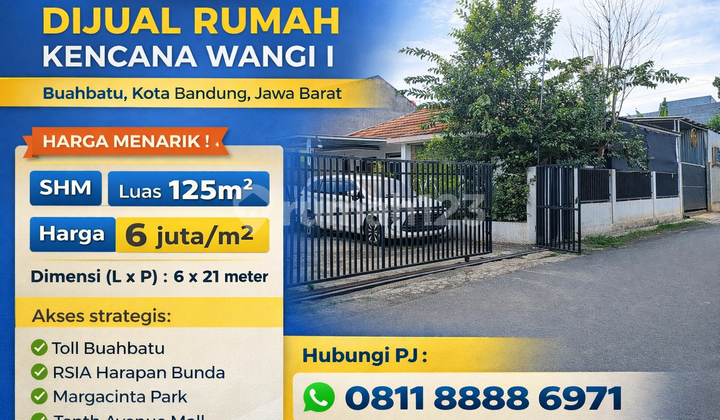 Strategic Land SHM 125 m² in Buahbatu - Near Toll & Mall! Strategic Land SHM 125 m² in Buahbatu - Near Toll & Mall!