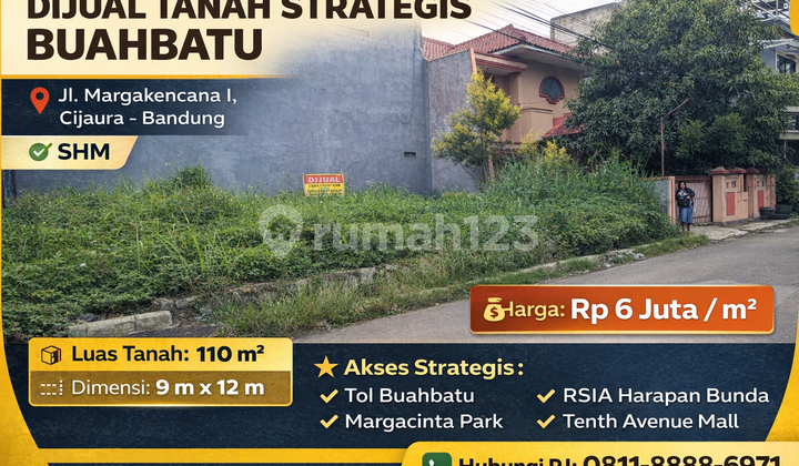 Golden Opportunity! 110 m² Land in Buahbatu with SHM Certificate - Strategic & Ready to Build