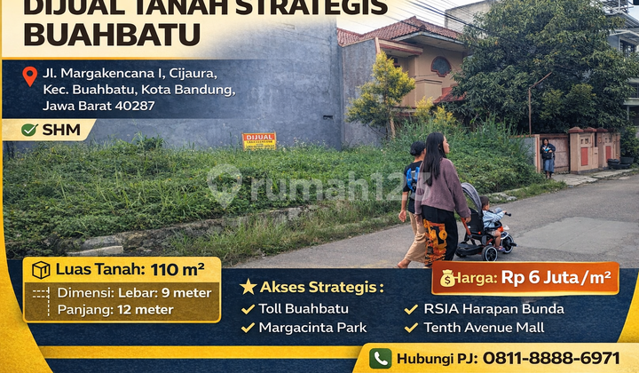 Tanah Prospektif Buahbatu 110 M² - Cocok untuk Hunian Modern