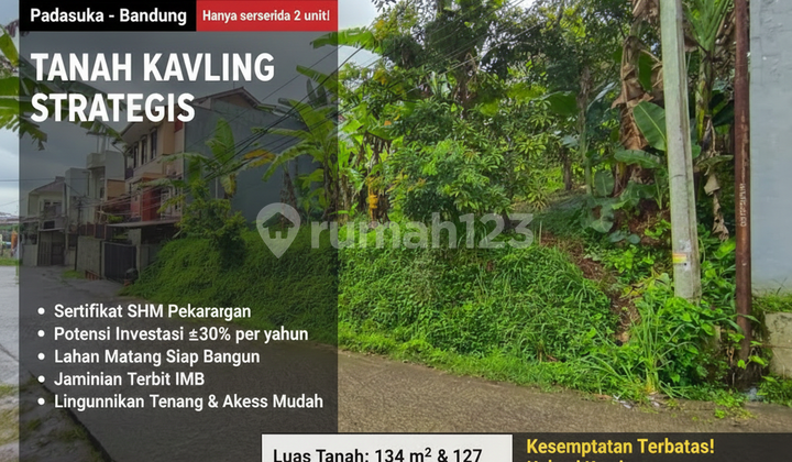 Kavling Eksklusif Padasuka Cimenyan - SHM & IMB Aman - Potensi Profit 30%! Kavling Eksklusif Padasuka Cimenyan - SHM & IMB Aman - Potensi Profit 30%!
