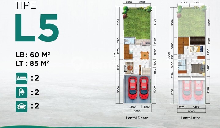 Rumah 2Lt 5X17 85M 2Kt Cluster La Seine Jgc Jakarta Garden City 2