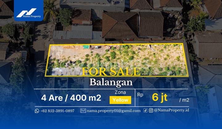 Lahan Datar Strategis Siap Bangun di Balangan SHM