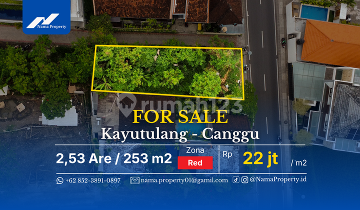 Prime Canggu Land On Kayutulang Main Road To Echo Beach