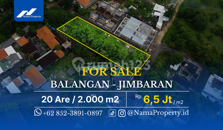 Land Area in Villa Complex Near Balangan Beach High Demand