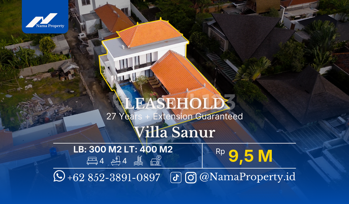 Modern Tropical Villa In Prime Sanur Residential Area