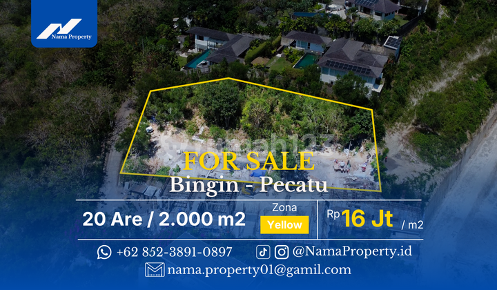 Exclusive Freehold Land In Bingin Pecatu Surounding By Villas
