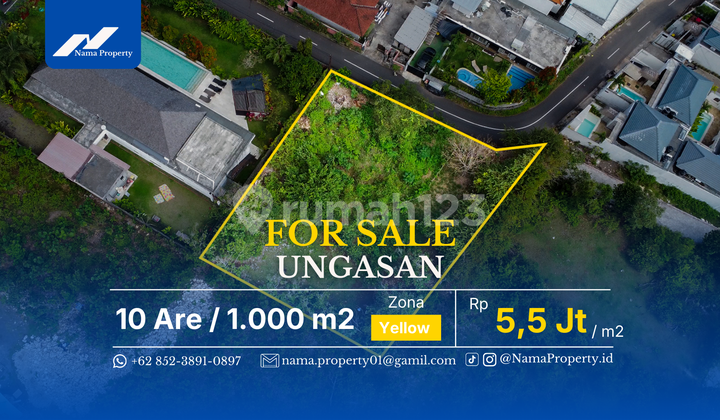 Undervalue! Lahan 10 Are di Area Wisata Berkembang Ungasan