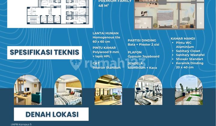 Apartment Murah De Primadi Jalan Gelas Hanya 500 Jt An