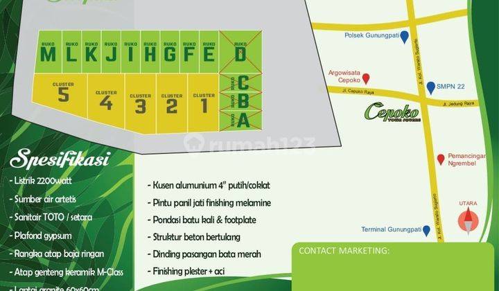 Ruko Murah Siap Bangun Deket Smp 22 Semarang di Gunungpati 2