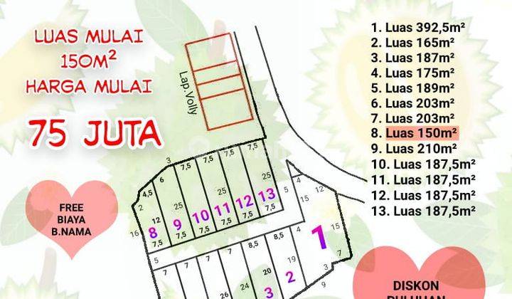 Tanah Kavling Murah Siap Bangun di Pasingitan Boja 1