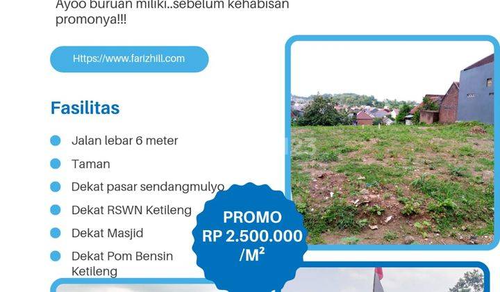 Tanah Kavling Tengah Kota Murah Nempel Perumahan di Semarang 1