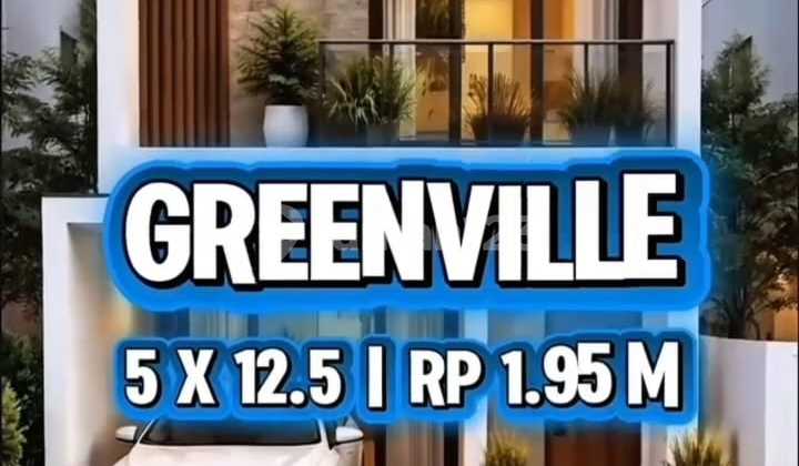 Dijual Rumah Baru di Green Ville - Dekat Tanjung Duren LT. 62,5M2 (5X12,5) /2Lt 1