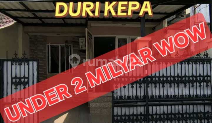 Harga Termurah di Kelasnya..Rumah Dijual di Duri Kepa.jarang Ada.lokasi Bagus Jakarta Barat.murah Bu Rumah Hadap Utara Luas Tanah 6 X 15 M2