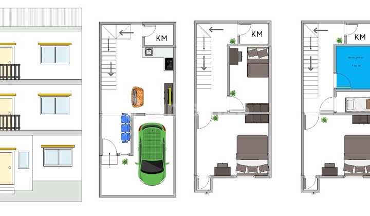For Quick Sale: Residential House in Tanjung Duren. Oke Street. Nice. New. Size 4.75 X 11 Meters. 2