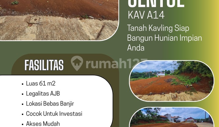 Tanah Kavling Lokasi Strategis Bebas Banjir