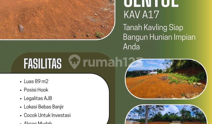 Tanah Kavling Posisi Hook Bebas Banjir di Cileunyi