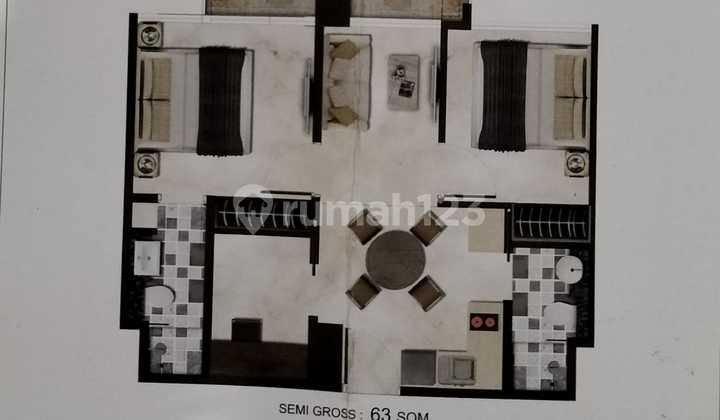 Apartemen Cantik dan Terawat Renovasi 2 Unit di Jakarta Barat 2