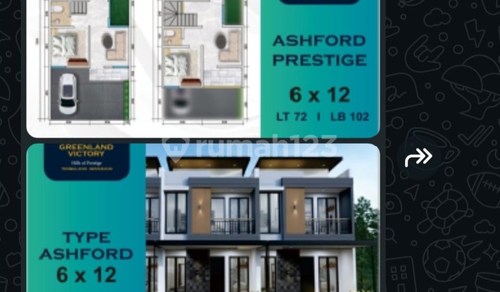 Rumah 2 LT Type Asfhord Ungaran Pemandangan Perbukitan 1