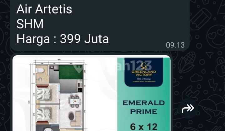 Rumah Area Perbukitan Ungaran Type Emerald 1